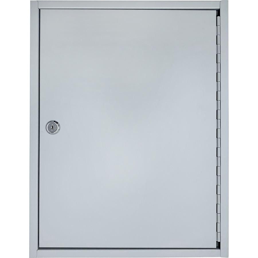 Huron Slotted Heavy-duty Key Cabinet - Keyhole Slot, Heavy Duty, Durable - Gray - Steel