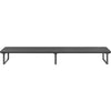 Lorell Quick-Install Monitor Laptop Riser - 4.80'' Height x 39.40'' Width x 10.20'' Depth - Powder Coated - Steel, Particleboard, Silicone - Black - Norstar