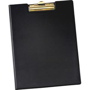 Cardinal 252 610 Letter Pad Folio - 8 1/2'' x 11'' - 100 Sheet Capacity - 1 Inside Front Pocket(s) - Vinyl, Polyvinyl Chloride (PVC) - Black - 1 Each