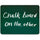 Creativity Street 2-in-1 Personal Combo Board - 12'' (1 ft) Width x 9'' (0.8 ft) Height - Dark Green Surface - 10 / Pack