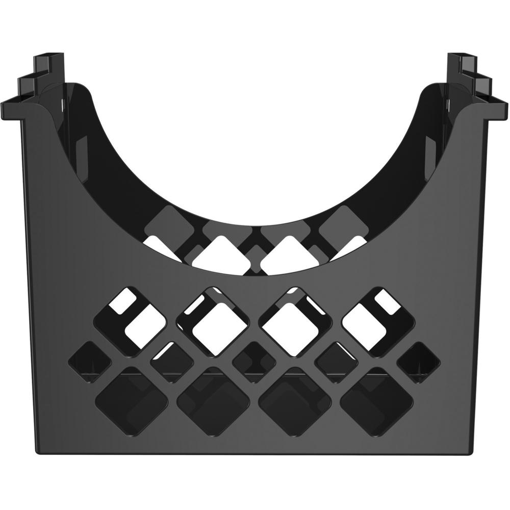 Deflecto Sustainable Office Desktop Hanging File Holder - 9.63'' Height x 13.25'' Width x 8.50'' Depth - Desktop - Sturdy - 30% Recycled - Black - 1 Each - deflecto