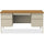 Lorell Fortress Series Double-Pedestal Desk - Rectangle Top - 60'' Table Top Width x 30'' Table Top Depth x 1.12'' Table Top Thickness - 29.50'' HeightAssembly Required - Oak, Oak Laminate, Putty - Steel