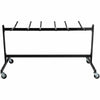 Lorell Folding Chair Dolly - 68'' Width x 30.75'' Depth x 35.75'' Height - Black Steel Frame - Black - For 42 Devices - 1 Each