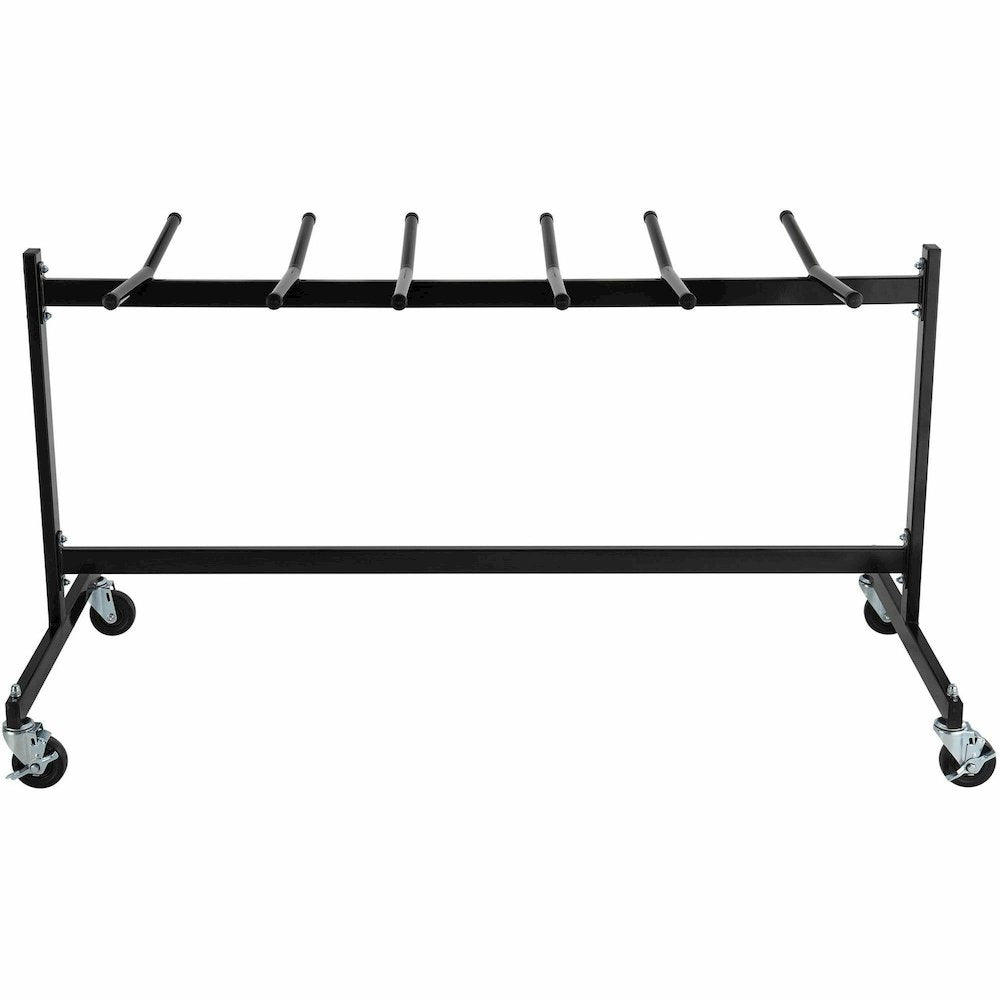 Lorell Folding Chair Dolly - 68'' Width x 30.75'' Depth x 35.75'' Height - Black Steel Frame - Black - For 42 Devices - 1 Each