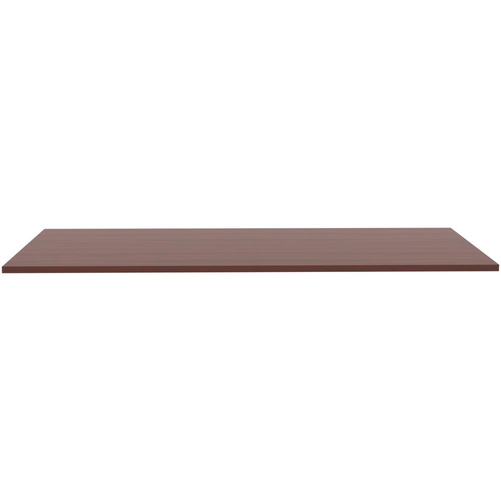 Lorell Relevance Series Tabletop - Laminated Rectangle, Mahogany Top x 48'' Table Top Width x 24'' Table Top Depth x 1'' Table Top Thickness x 47.63'' Width x 23.63'' Depth - Assembly Required - 1 Each