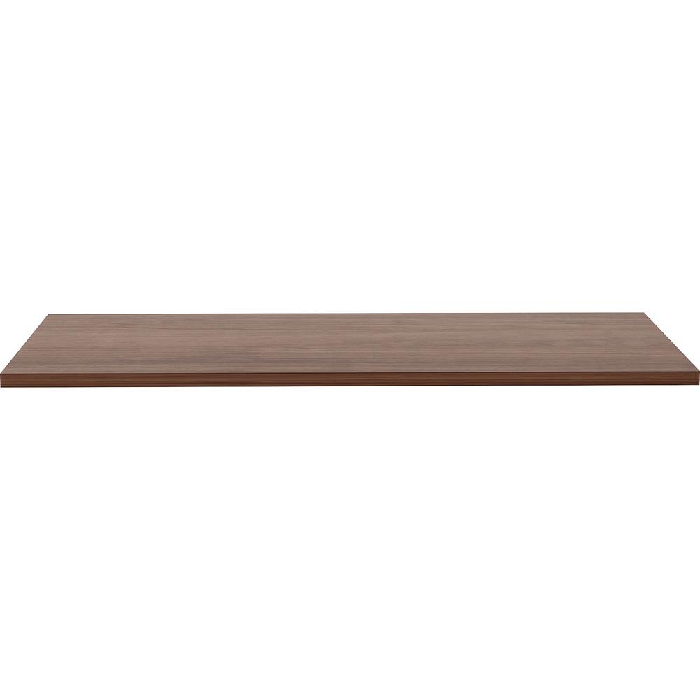 Lorell Relevance Series Tabletop - Walnut Rectangle, Laminated Top - 48'' Table Top Length x 24'' Table Top Width x 1'' Table Top ThicknessAssembly Required - 1 Each