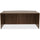 Lorell Essentials Series Bowfront Desk Shell - 71'' x 41.4''29.5'' Desk, 0.1'' Edge - Material: Metal - Finish: Walnut, Laminate