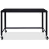 Lorell SOHO Personal Mobile Desk - Rectangle Top - 48'' Table Top Width x 23'' Table Top Depth - 29.50'' HeightAssembly Required - Black - 1 Each
