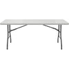 Lorell Ultra-Lite Banquet Table - Light Gray Rectangle Top - Dark Gray Base - 600 lb Capacity x 72'' Table Top Width x 30'' Table Top Depth x 2'' Table Top Thickness - 29'' Height - Gray - High-density Po
