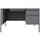 Lorell Fortress Series 48'' Right-Pedestal Teachers Desk - 48'' x 30''29.5'' - Box, File Drawer(s) - Single Pedestal on Right Side - T-mold Edge - Finish: Gray