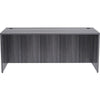 Lorell Essentials Series Rectangular Desk Shell - 72'' x 30''29.5'' , 1'' Top - Laminate, Weathered Charcoal Table Top - Grommet
