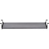 Lorell Universal Keyboard Tray - 26'' x 0.8'' x 15.4'' - Finish: Charcoal