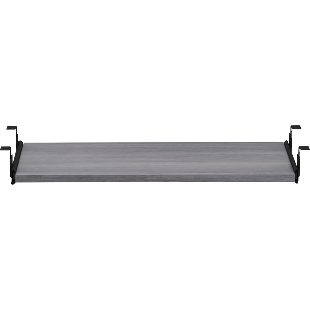 Lorell Universal Keyboard Tray - 26'' x 0.8'' x 15.4'' - Finish: Charcoal
