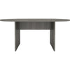 Lorell Essentials Oval Conference Table - 1.3'' Top, 0'' Edge, 72'' x 29.5''36'' - Finish: Weathered Charcoal, Laminate