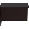 Lorell Essentials Series Return Shell - 42'' x 24''29.5'' Return Shell, 1'' Top - Finish: Espresso