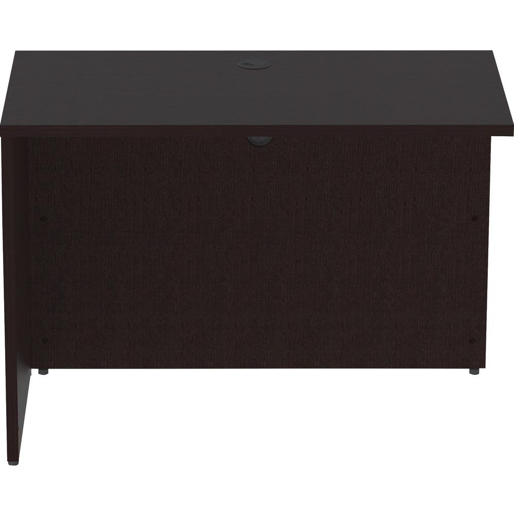 Lorell Essentials Series Return Shell - 42'' x 24''29.5'' Return Shell, 1'' Top - Finish: Espresso