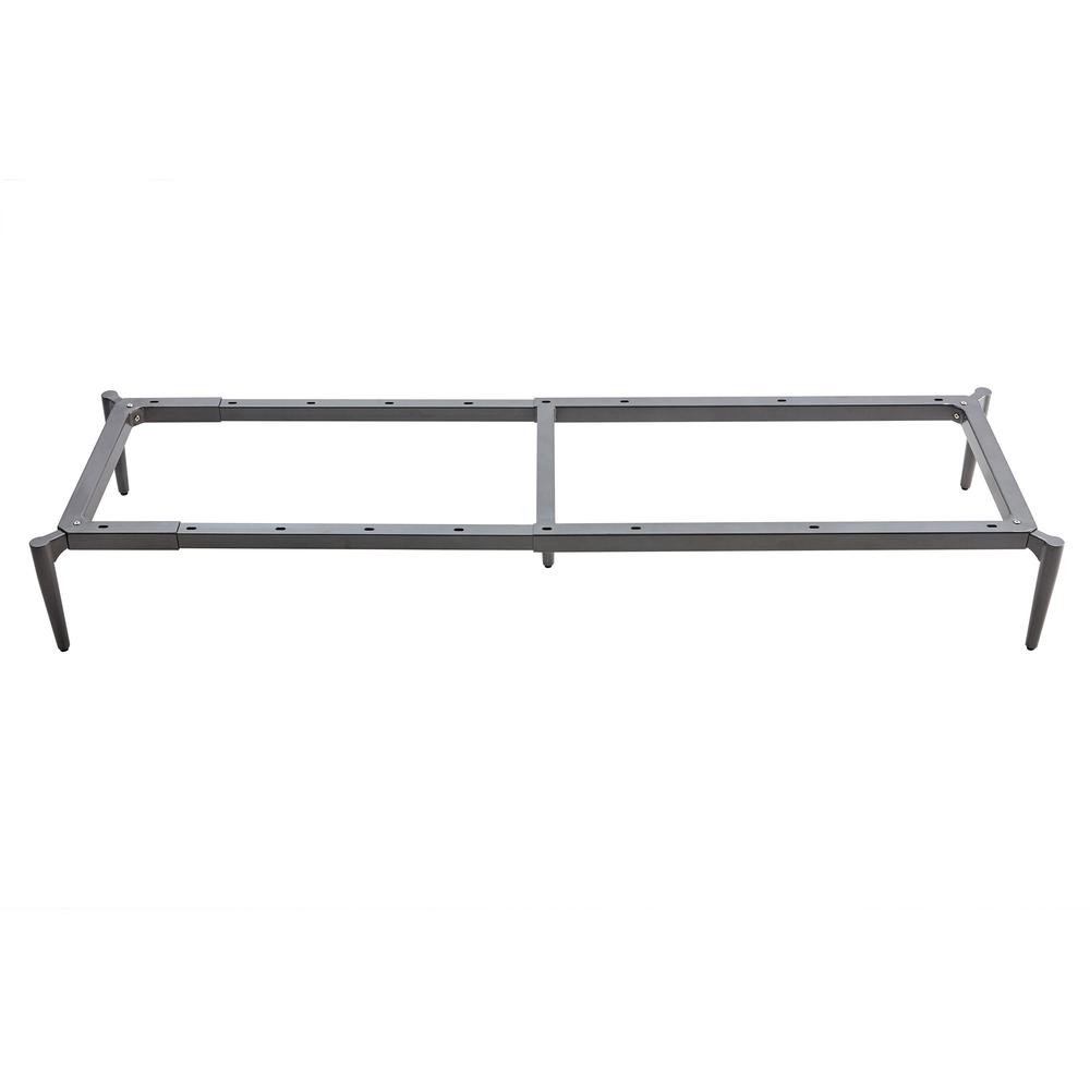 Lorell Contemporary ReceptionCollection Adjustable Metal Base - 47.9'' x 22.9''9.8'' - Material: Metal - Finish: Gray