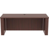 Lorell Essentials Series Sit-to-Stand Desk Shell - 0.1'' Top, 1'' Edge, 72'' x 29''49'' - Finish: Mahogany - Laminate Table Top