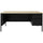 Lorell Fortress Series 66'' Right-Pedestal Desk - 66'' x 29.5''30'' , 0.8'' Modesty Panel, 1.1'' Top - Single Pedestal on Right Side - Square Edge - Material: Steel - Finish: Black
