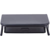 Lorell Mesh Wire Monitor Stand - Desktop - Powder Coated - Steel - Black