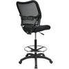 Office Star Air Grid Mesh Back Drafting Chair - Mesh Seat - Mesh Back - 5-star Base - Black - 20'' Seat Width x 19.75'' Seat Depth - 21.3'' Width x 25.5'' Depth x 51'' Height - Office Star Products