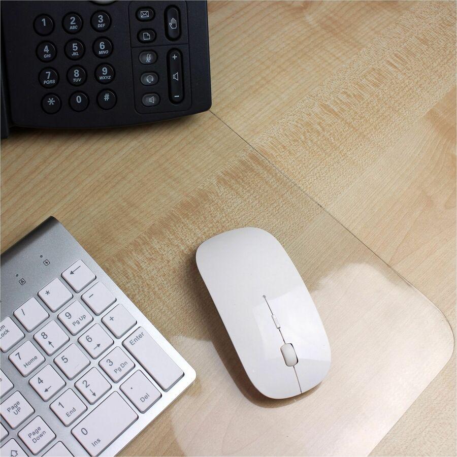 Lorell Crystal-clear Desk Pad - Rectangular - 36'' Width x 20'' Depth - Polyvinyl Chloride (PVC) - Clear
