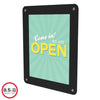 Deflecto Window Display - 1 Each - 8.5'' Width x 11'' Height - Rectangular Shape - Glass-mountable, Window-mountable - Double Sided - UV Protected, Heat Resistant, Suction Cup - Restaurant, Door, Wall - - deflecto