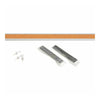 Lorell Cork Strip Bulletin Bars - 18'' Board Width - Cork Surface - Self-healing, Fade Resistant, Self-sealing - Anodized Aluminum Frame - 3 / Bundle