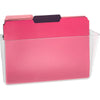 Officemate Mountable Wall File - 7'' Height x 13'' Width x 4.12'' Depth - Clear - Plastic - 4 / Carton
