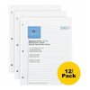 Sparco Notebook Filler Paper - Letter - 200 Sheets - Ruled Red Margin - 16 lb Basis Weight - Letter - 8 1/2'' x 11'' Sheet Size - White Paper - Subject - 200/Pack - 10 / Bundle