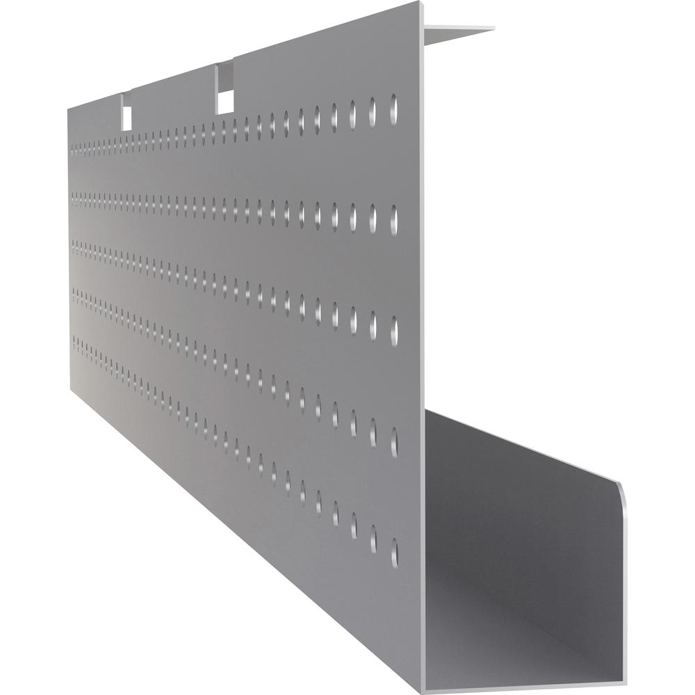 Lorell 72'' Training Table Modesty Panel - 66'' Width x 3'' Depth x 10'' Height - Steel - Metallic Silver