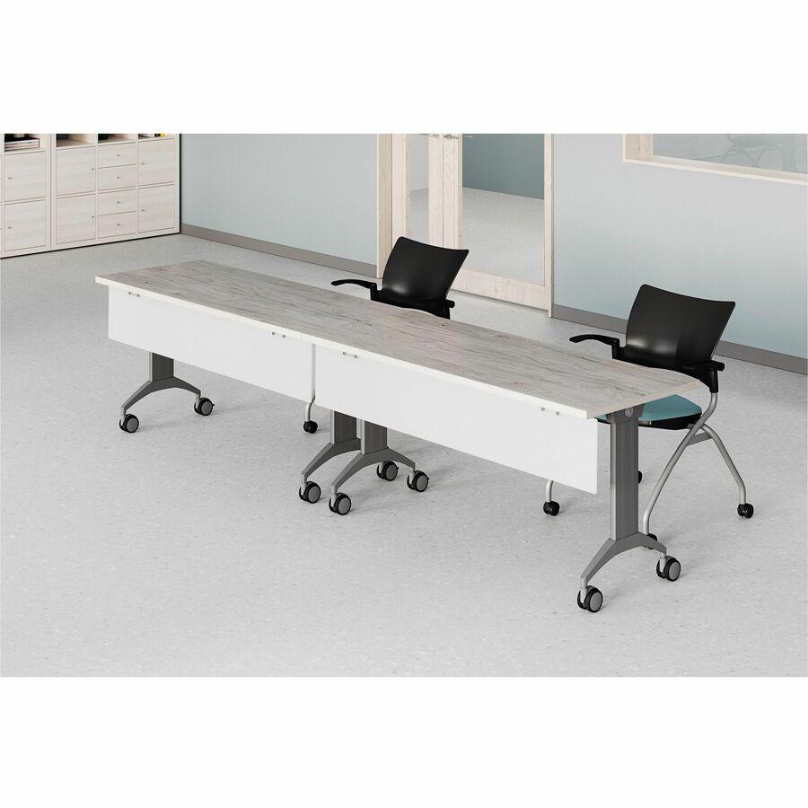 Special-T 59'' Tabletop Acrylite Modesty Panel - 59'' Length x 10'' Height - Acrylic - Frosted White