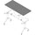 Lorell Training Tabletop - Gray Rectangle Top - 60'' Table Top Length x 24'' Table Top Width x 1'' Table Top ThicknessAssembly Required - Particleboard, Melamine Top Material - 1 Each