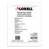 Lorell L-base Slanted Sign Holder Stand - Support 8.50'' x 11'' Media - Acrylic - Clear - 3 / Pack