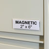 C-Line HOL-DEX Magnetic Shelf/Bin Label Holders - 2-Inch x 6-Inch, 10/BX, 87247
