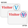 C-Line Time's Up! Self-Expiring Visitor Badges - One Day Spot Badge, Peel & Stick, 3 x 2, 100/BX, 97004