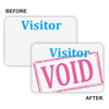 C-Line Time's Up! Self-Expiring Visitor Security Badge - One Day Badge, Peel & Stick, 3 x 2, 100/BX, 97005