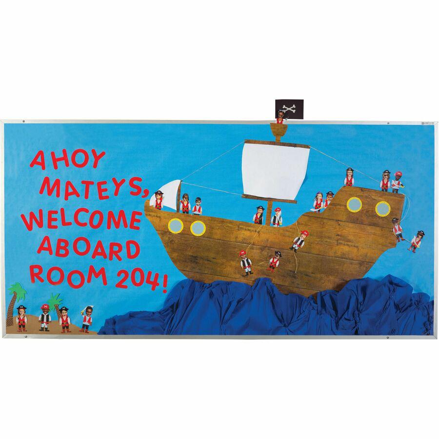 Fadeless Bulletin Board Art Paper - ClassRoom Project, Home Project, Office Project - 48''Width x 50 ftLength - 1 / Roll - Brite Blue - Pacon