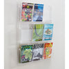 Safco 9-Pocket Magazine/Literature Display Rack - 9 Pocket(s) - 36.88'' Height x 30'' Width x 2'' Depth - Break Resistant - Clear - Plastic - 1 Each