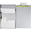 Saunders Snapak Side-open Storage Form Holder - 0.50'' Clip Capacity - Storage for 30 Sheet - Side Opening - 8 1/2'' x 14'' - Aluminum - Silver - 1 Each