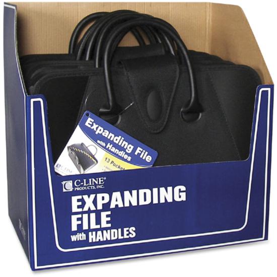 C-Line Expanding File With Handles - Black, 1/EA, 48211