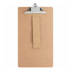 Business Source Hardboard Clipboard - 9'' x 15 1/2'' Sheet Size - Hardboard - Brown - 6 / Bundle