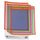C-Line Neon Shop Ticket Holders, Stitched - Assorted, 5 Colors, Both Sides Clear, 9 x 12, 25/BX, 43910