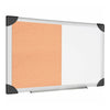Lorell Combo Dry-Erase/Cork Board - 24'' Board Height x 36'' Board Width - Natural Cork Surface - Self-healing - Aluminum Frame - 1 Each