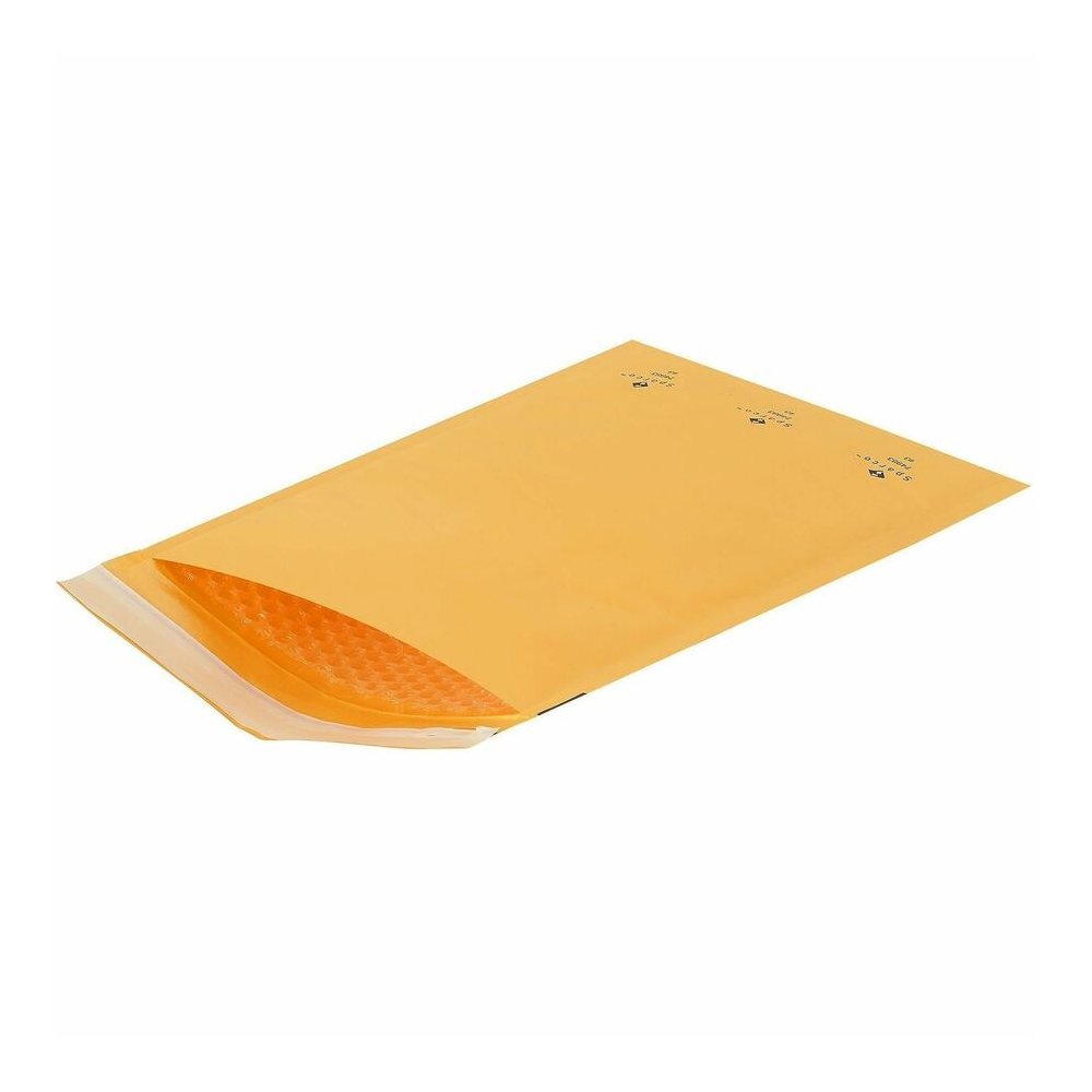 Sparco Size 3 Bubble Cushioned Mailers - Bubble - #3 - 8 1/2'' Width x 14 1/2'' Length - Self-sealing - Kraft - Kraft - 100 / Carton