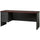 Lorell Fortress Modular Series Left-pedestal Credenza - 72'' x 24'' , 1.1'' Top - 2 x Box, File Drawer(s) - Single Pedestal on Left Side - Material: Steel - Finish: Mahogany Laminate, Charcoal - Scratch