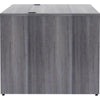 Lorell Essentials Series Rectangular Desk Shell - 72'' x 36''29.5'' , 1'' Top - Laminate, Weathered Charcoal Table Top - Grommet