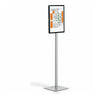 DURABLE Info Basic Floor Stand - Floor - Charcoal Gray - For Reception Area, Waiting Room, Lobby, Trade Show - Double-sided, Weighted Base, Magnetic - Durable