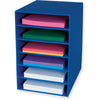 Classroom Keepers 6-Shelf Organizer - 6 Shelf(ves) - 17.8'' Height x 13.5'' Width x 12'' Depth - 70% Recycled - Blue - 1 Each