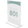 Deflecto Superior Image Double-Sided Sign Holder - Support 8.50'' x 11'' Media - Plastic - 1 Each - Clear - deflecto